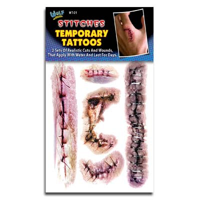 Temporary Tattoos - Stitches
