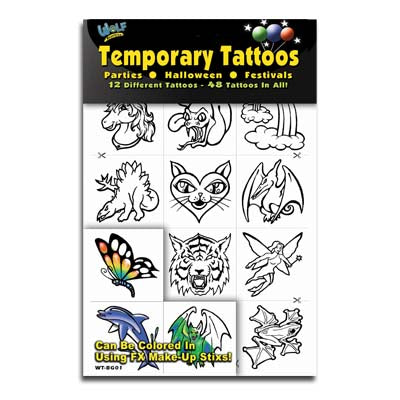 U-Do Temporary Tattoos - Boy/Girl Mix