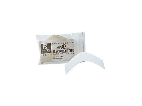 Mr. C "B" Curve Front Piece Transparent Toupee Tape (36 strips)