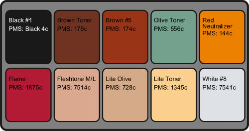 REEL FLESHTONE PALETTE