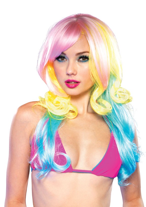 Carousel Rainbow Wig by Leg Avenue