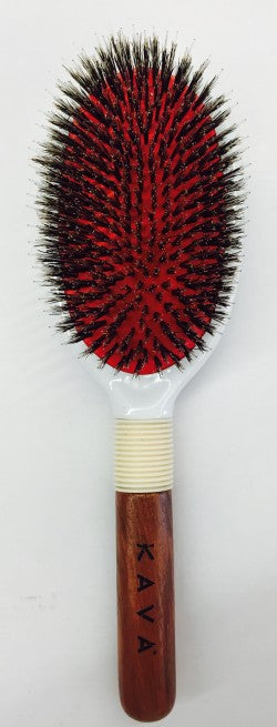 Kava Finest Professional Oval Boar and Nylon Bristle Brush