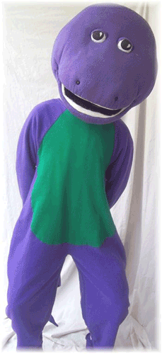 PURPLE DINO COSTUME one size fits all