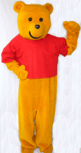 BIG YELLOW BEAR COSTUME one size fits all